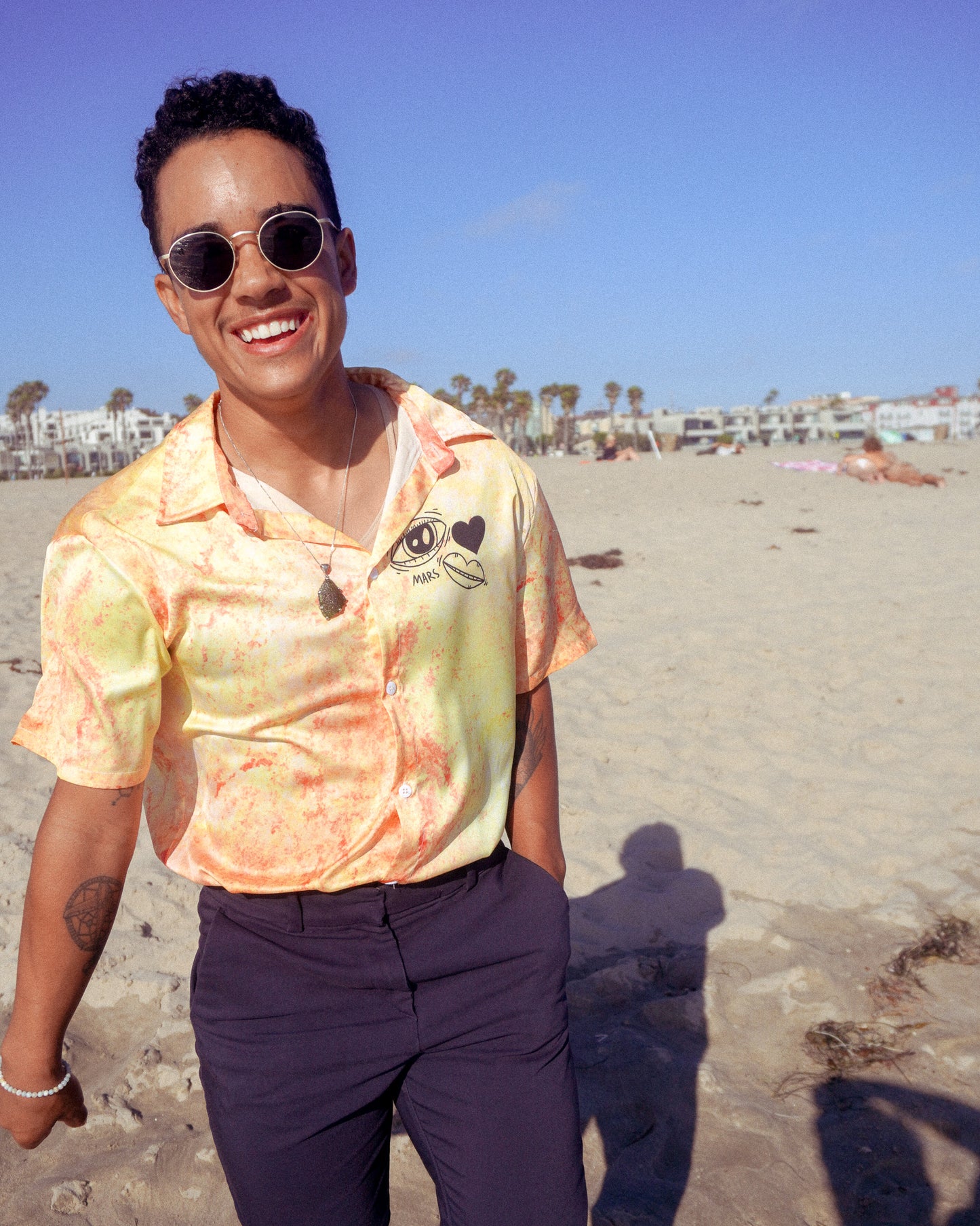 Queer People Thrive Button Up