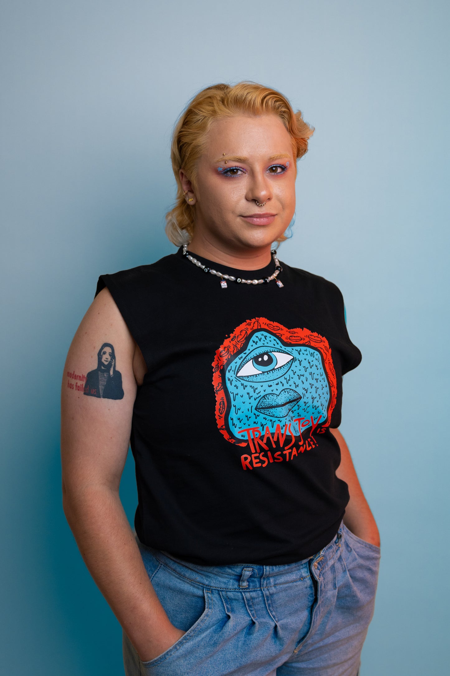 Trans Joy is Resistance Muscle Tank – Reprise of the Iconic 2020 Design