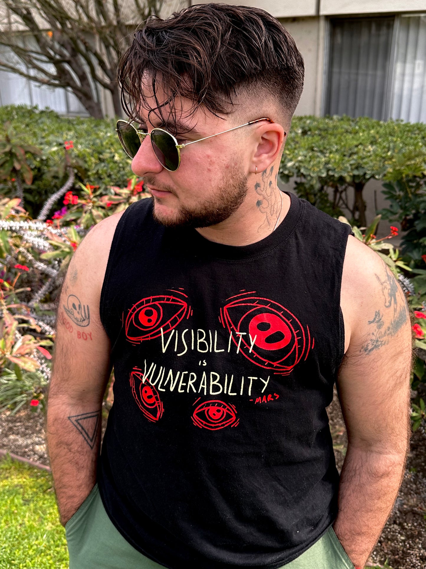 Visibility is Vulnerability Muscle Tank