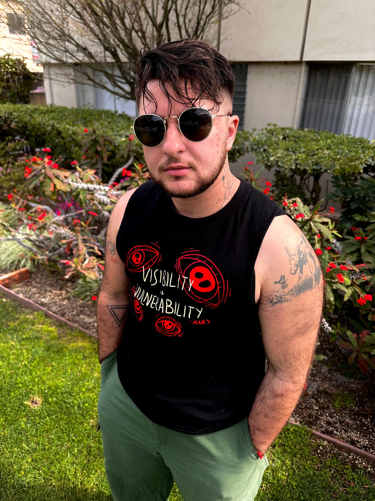 Visibility is Vulnerability Muscle Tank