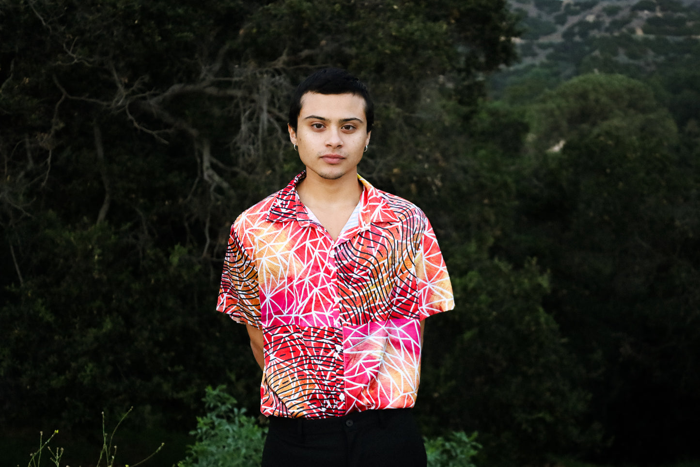 Max Printed Button Up
