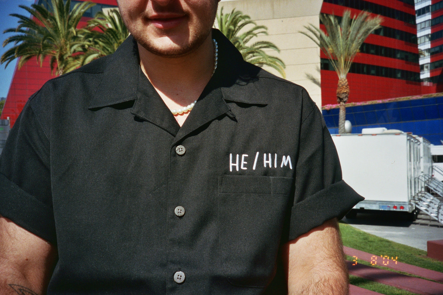 He/Him Camp Shirt
