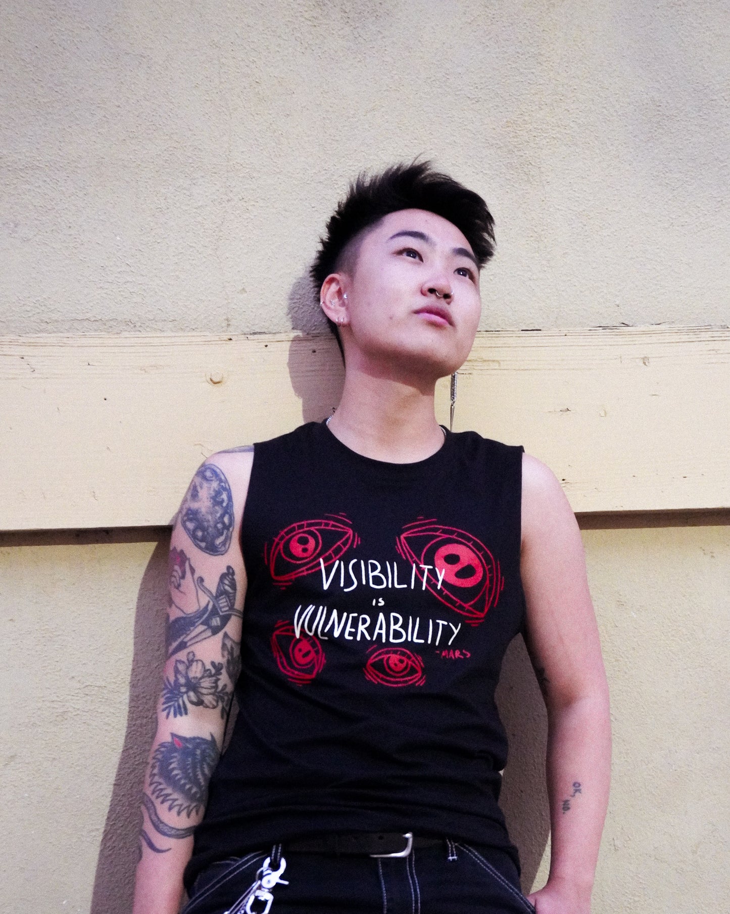 Visibility is Vulnerability Muscle Tank