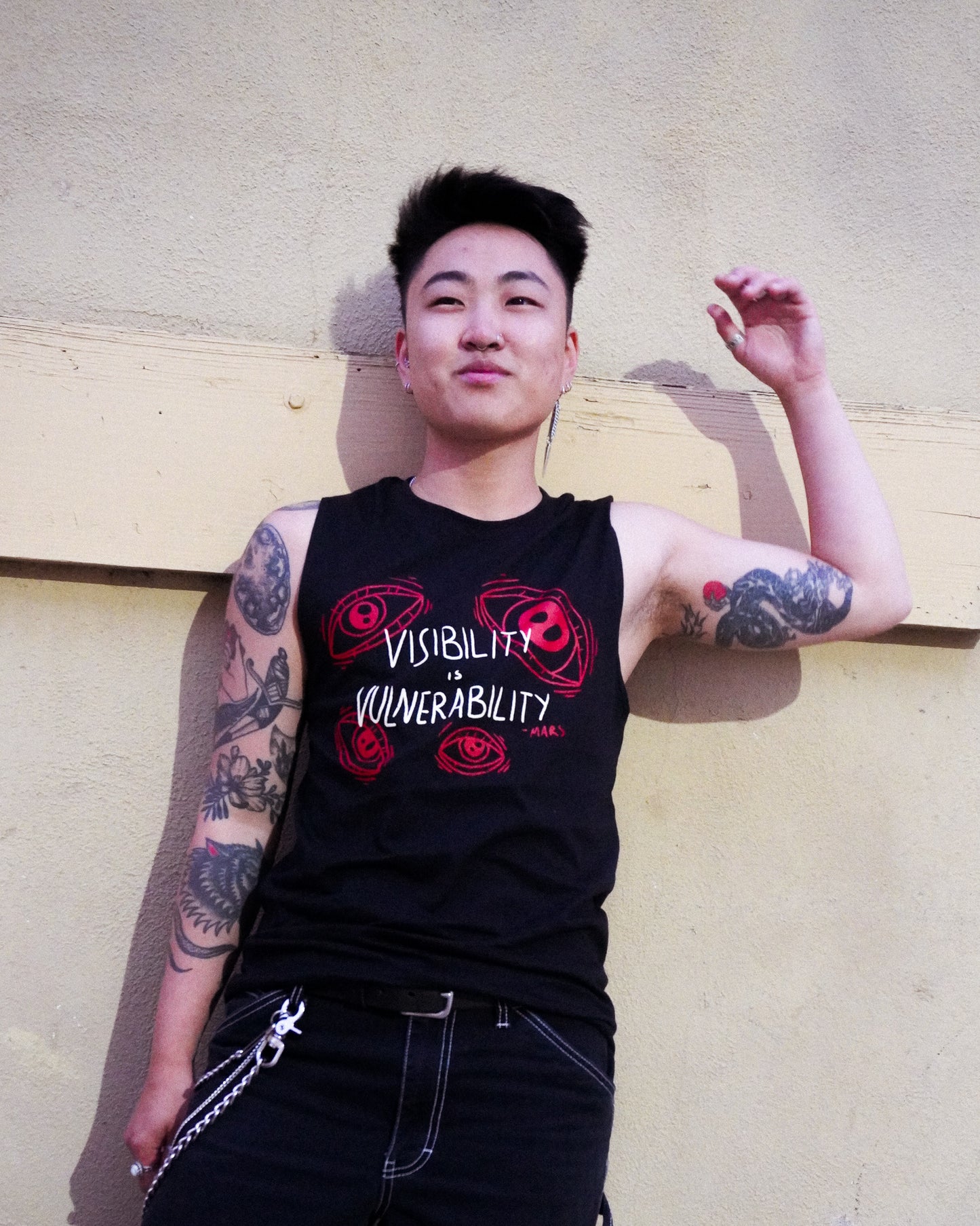 Visibility is Vulnerability Muscle Tank