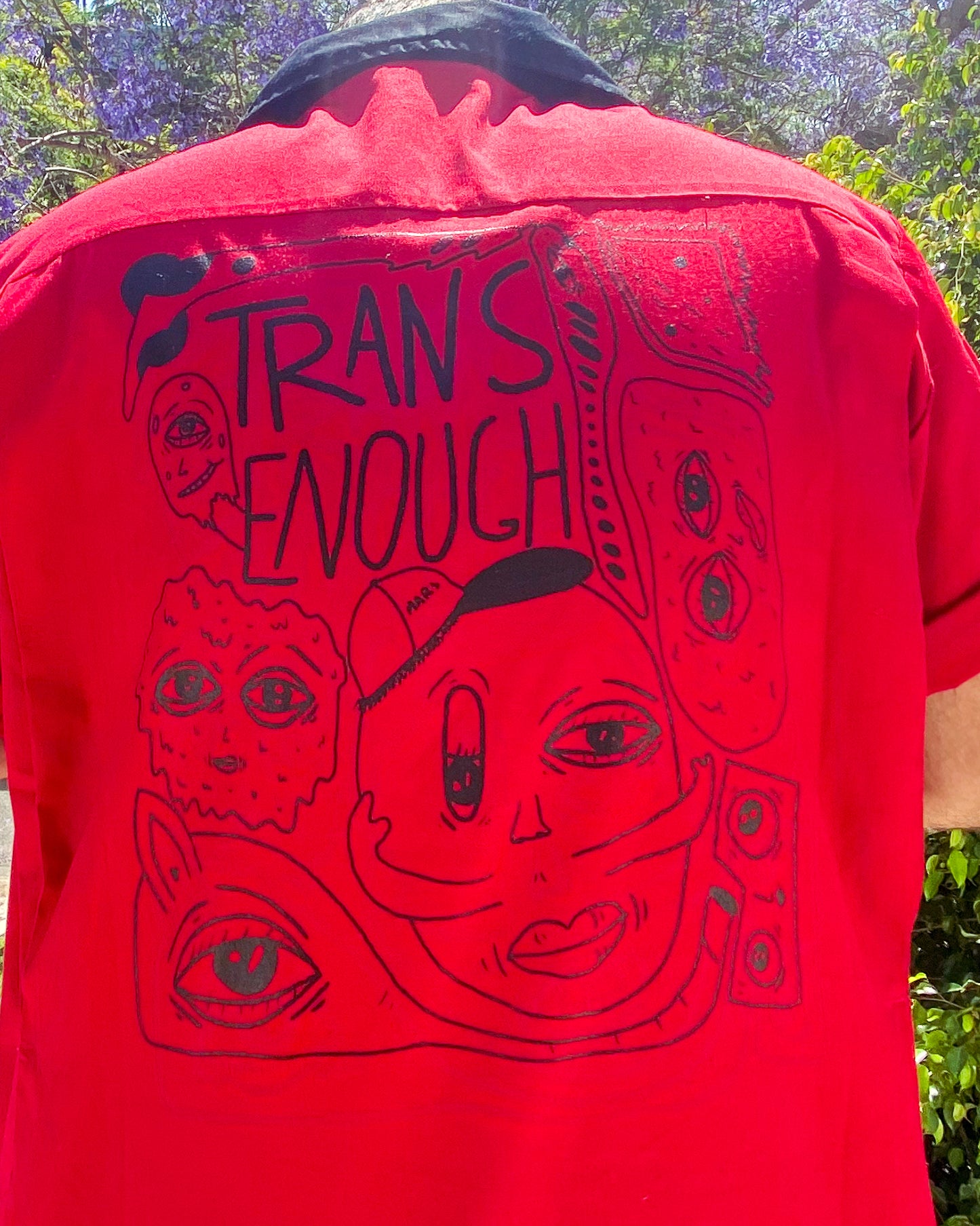 Trans Enough Bowling Shirt