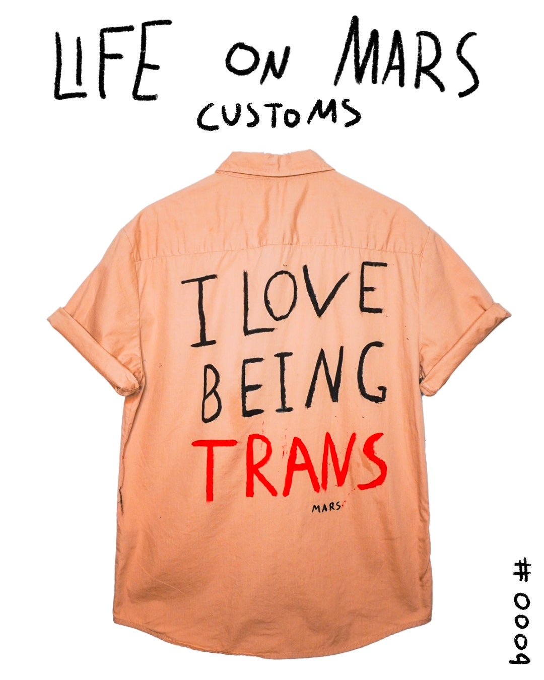 I Love Being Trans Button Up Customs