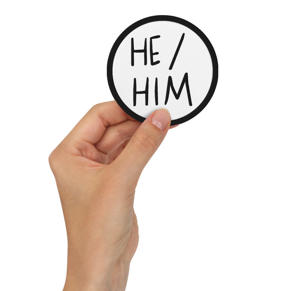 He/Him Patch