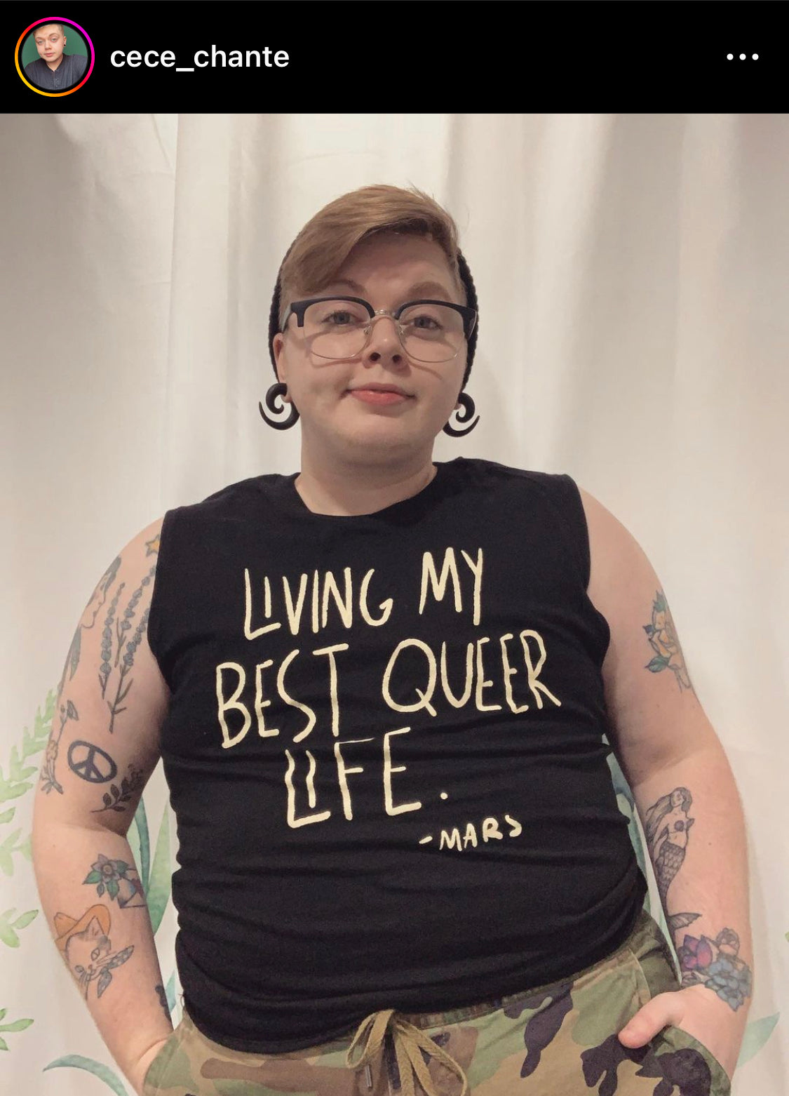 Living my Best Queer Life Muscle Tank